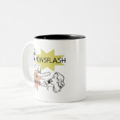 ニュース速報私は祖母のTシャツおよびギフトです ツートーンマグカップ (正面左)