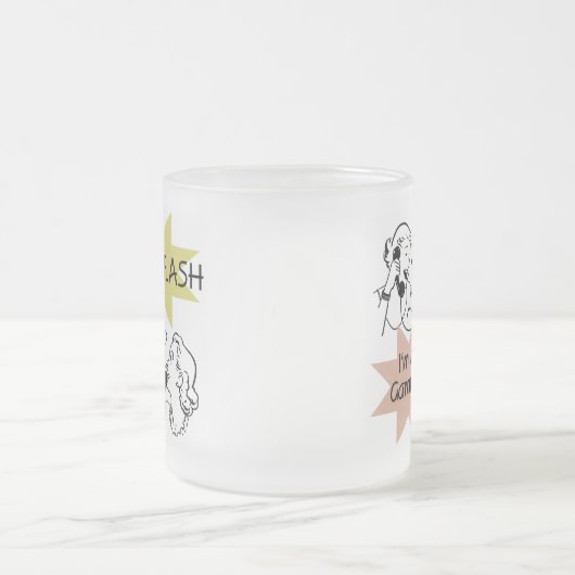 ニュース速報私はGammieのTシャツおよびギフトです フロストグラスマグカップ (中央)