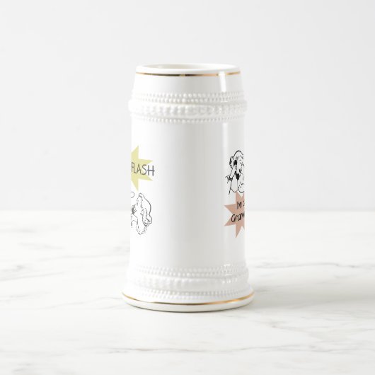 ニュース速報私はGrammaのTシャツおよびギフトです ビールジョッキ (中央)