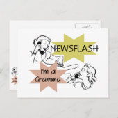 ニュース速報私はGrammaのTシャツおよびギフトです ポストカード (正面/裏面)