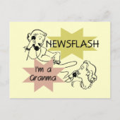 ニュース速報私はGranmaのTシャツおよびギフトです ポストカード (正面)