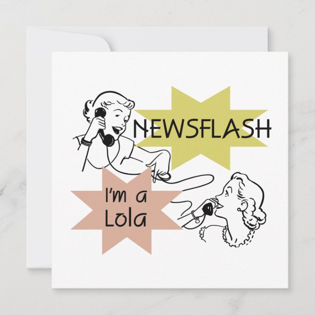 ニュース速報私はLolaのTシャツおよびギフトです (正面)