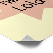 ニュース速報私はLolaのTシャツおよびギフトです ポスター (角)