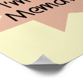 ニュース速報私はMemawのTシャツおよびギフトです ポスター (角)