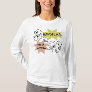 ニュース速報私はMemawのTシャツおよびギフトです Tシャツ