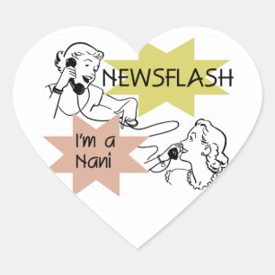 ニュース速報私はNaniのTシャツおよびギフトです ハートシール