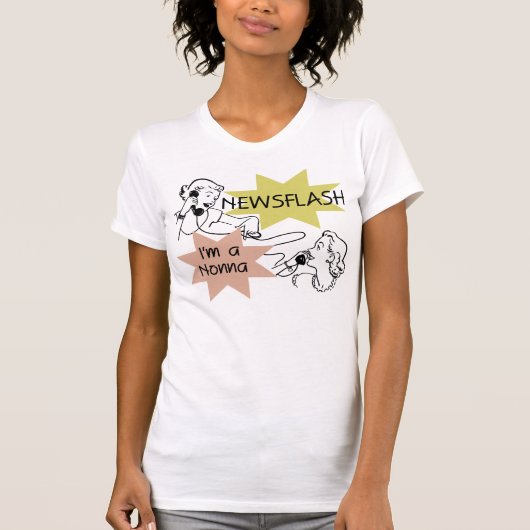 ニュース速報私はNonnaのTシャツおよびギフトです Tシャツ (正面)