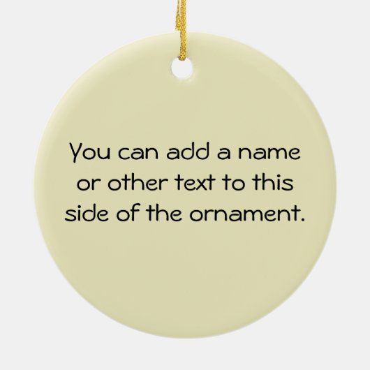 ニュース速報私はNonnieのTシャツおよびギフトです セラミックオーナメント (裏面)