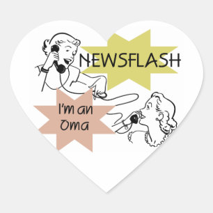 ニュース速報私はOmaのTシャツおよびギフトです ハートシール