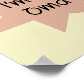 ニュース速報私はOmaのTシャツおよびギフトです ポスター (角)