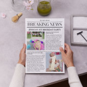 ニュース速報 見出し 新聞 1歳の誕生日 ポスター