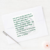 ニューセレニティ祈りの言葉 スクエアシール (封筒)