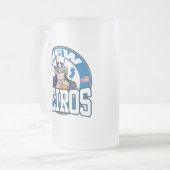 ニューゼイロス凍っていガラスマグ フロストグラスビールジョッキ (正面左)