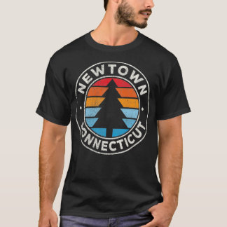 ニュータウンコネチカットCTヴィンテージグラフィックレトロ70s P Tシャツ
