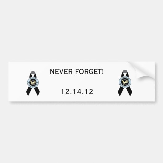 ニュータウンCTサンディフック小学校 バンパーステッカー (正面)