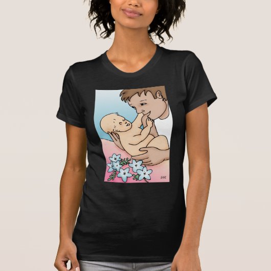 ニューダディとベビー Tシャツ (正面)