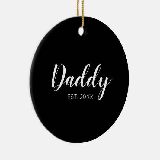 ニューダディ設立2022タイポグラフィ セラミックオーナメント (右)