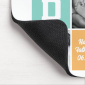 ニューダファースト父の日の家族の写真グリッド マウスパッド (コーナー)