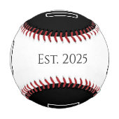 ニューダファースト・ファースト・ファーザー・デイ白黒 野球ボール (裏面)