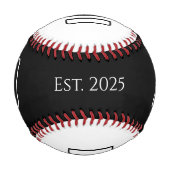ニューダファースト・ファースト・ファーザー・デイ白黒 野球ボール (正面)
