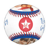 ニューダースポーツスクリプト写真ファースト・ファーザーズ・デイ 野球ボール (裏面)