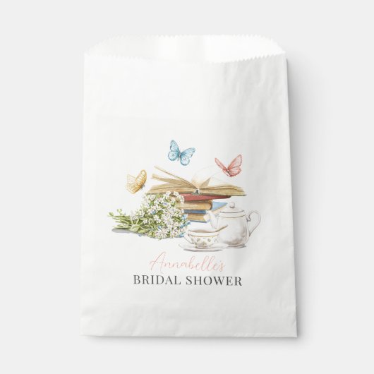 ニューチャプターセット蝶ブックブライダルシャワー フェイバーバッグ (正面)