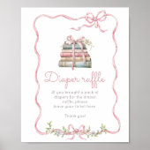 ニューチャプターピンクボウヴィンテージおむつラッフル ポスター (正面)