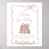 ニューチャプターピンクボウヴィンテージブックベビー ポスター (正面)