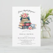 ニューチャプターブックラバーブックウォームシックブライダルシャワー 招待状 (スタンド正面)