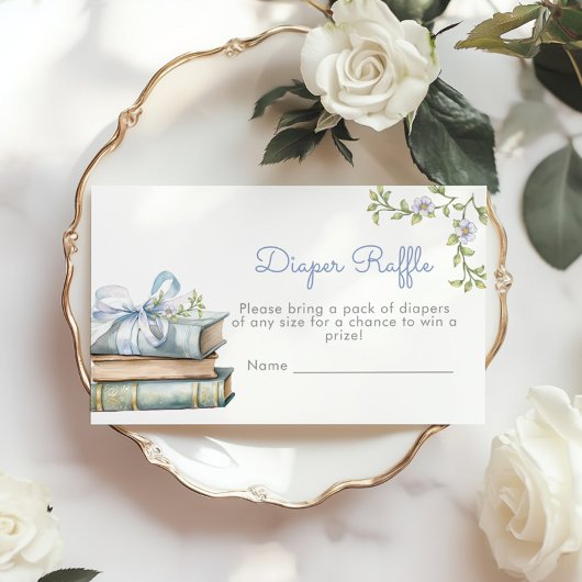 ニューチャプターブルーボウおむつラッフルチケット エンクロージャーカード