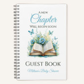ニューチャプターボーイスンチブックベビーシャワーゲストブック ノートブック (正面)