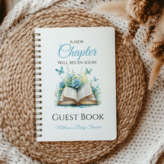 ニューチャプターボーイスンチブックベビーシャワーゲストブック ノートブック