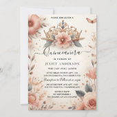 ニューティアラファミリーラテンアメリカ系女性スペインのガーリーキンセアニェラ 招待状 (正面)