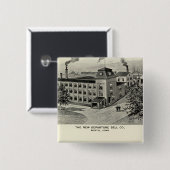 ニューディパーチャーベル社、ミラー·ブロス·カトレリー社 缶バッジ (正面&裏面)