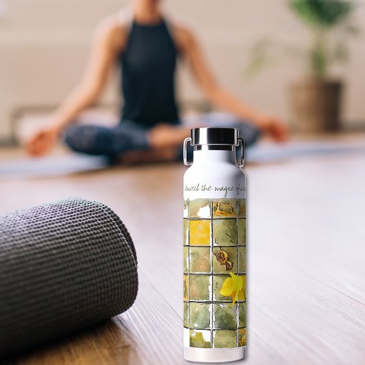 ニューデイイエローダッフォジルフラワーズ引用文 ウォーターボトル