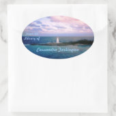 ニューデイカスタム蔵書票 楕円形シール (バッグ)