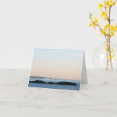 ニューデイガーデンズノテカード平和的アラスカンサンライズ カード (黄色い花)