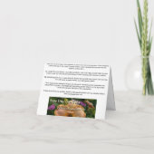 ニューデイガーデンズノテカード – デイリー'サビンボー' カード (裏面)