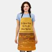 ニューデイ新しいレシピサンライズキッチン実験シェフ エプロン (着用した状態)