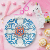 ニューデコブルーエレガンス ペーパープレート (パーティー)