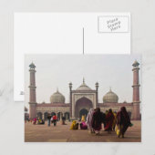 ニューデリーのハガキJami Masjid。インド ポストカード (正面/裏面)