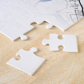 ニューデリーインディアシティ地図トラベルシンプル ジグソーパズル (側面)