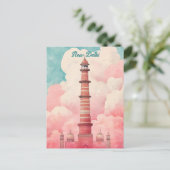 ニューデリー・インドへの旅行 ポストカード (スタンド正面)