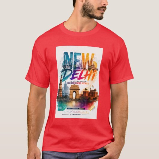 "ニューデリー" 文化 Tシャツ (正面)