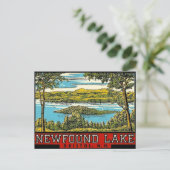 ニューデント湖ブリストルニューハンプシャートラベル ポストカード (スタンド正面)