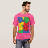 ニュートアーポップ・アートのトサラマンダー Tシャツ (正面フル)