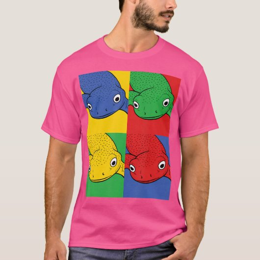 ニュートアーポップ・アートのトサラマンダー Tシャツ (正面)