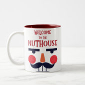 ニュートハウスクおもしろいリスマスホリデーストッキングスタッファー ツートーンマグカップ (左)