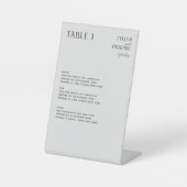ニュートラエレガントインアートフラワー結婚ズメニュー 台座サイン (正面)