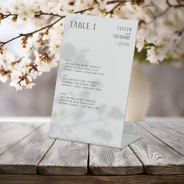 ニュートラエレガントインアートフラワー結婚ズメニュー 台座サイン